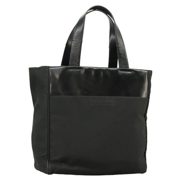 PRADA Hand Bag Nylon Black Silver Auth bs20366 - Picture 1 of 16